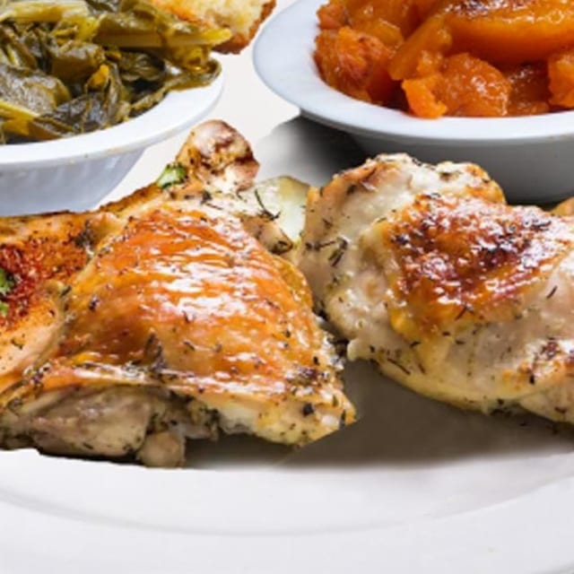 Baked Chicken with Two Sides.