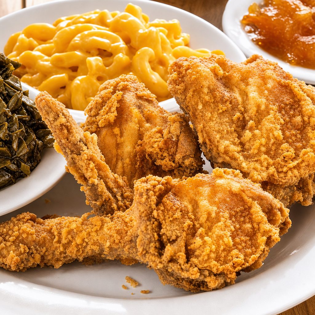 Fried Chicken with Three Sides.