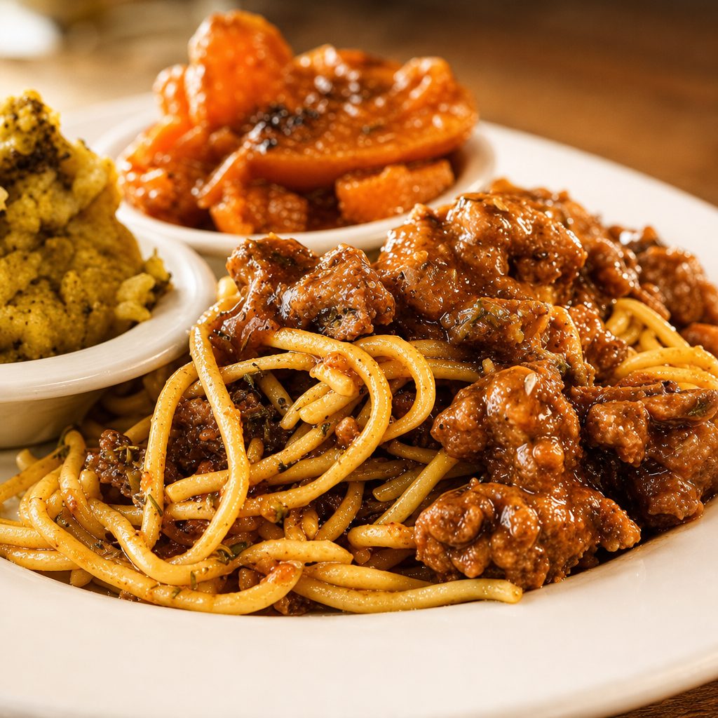 Spaghetti with Two Sides.