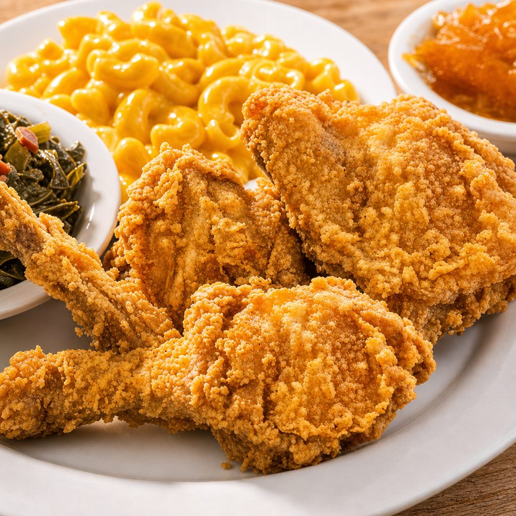 Fried Chicken with Two Sides.