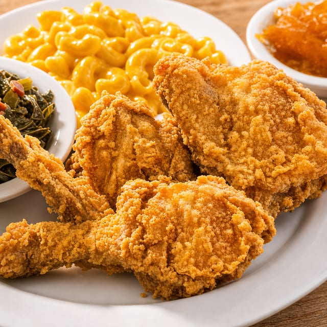 Fried Chicken with Two Sides.