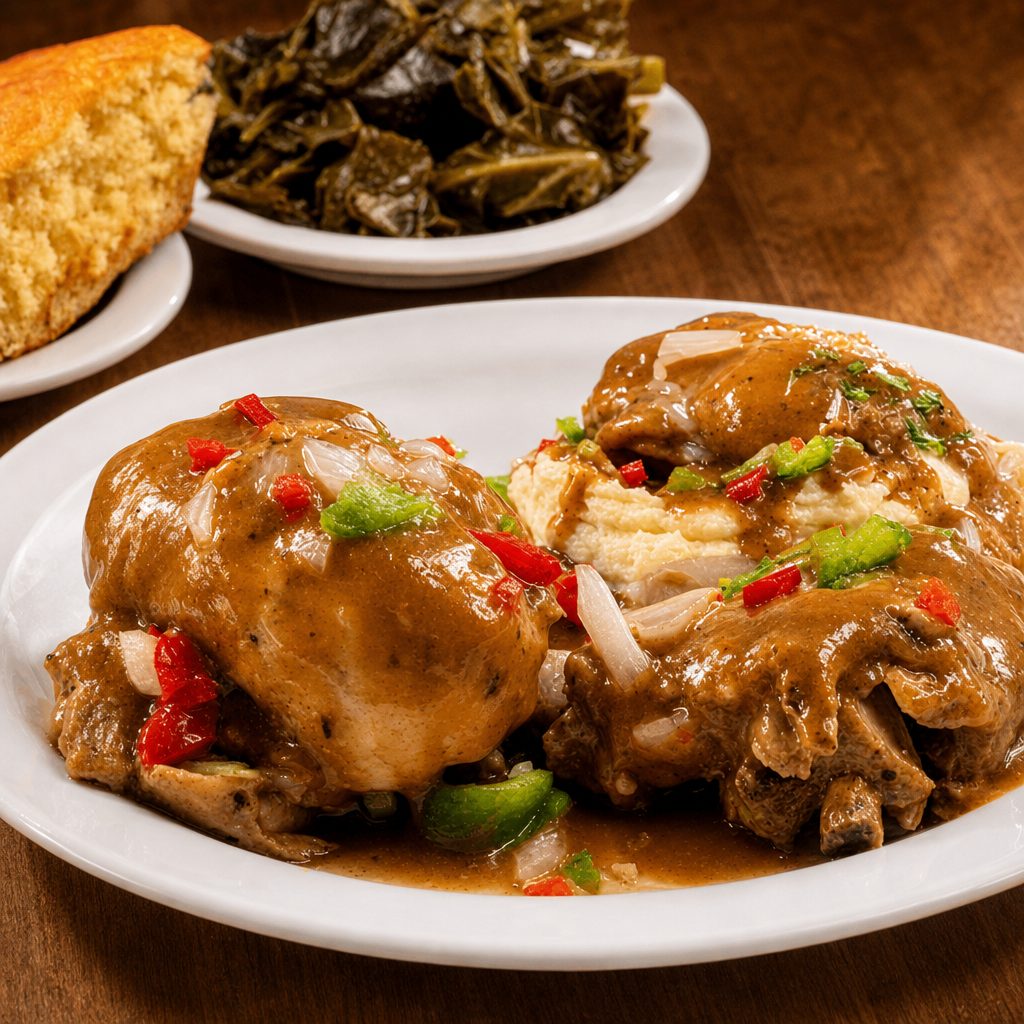 Smothered Chicken.