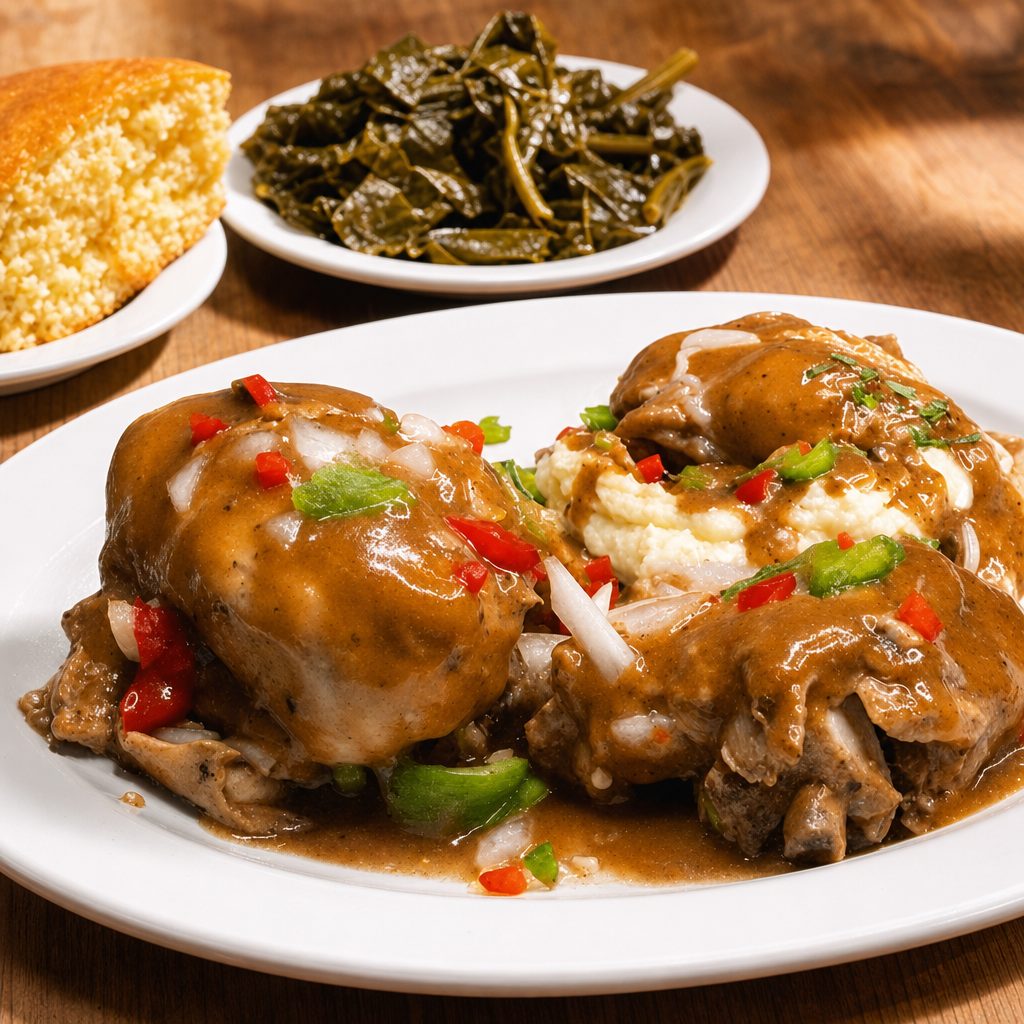 Smothered Chicken.