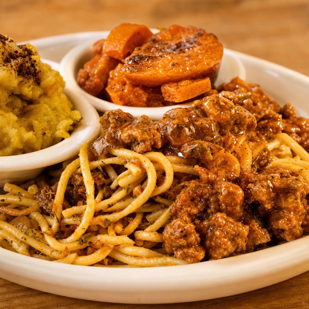 Spaghetti with Two Sides.