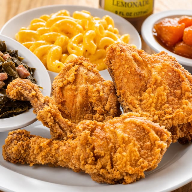 Fried Chicken with Three Sides.