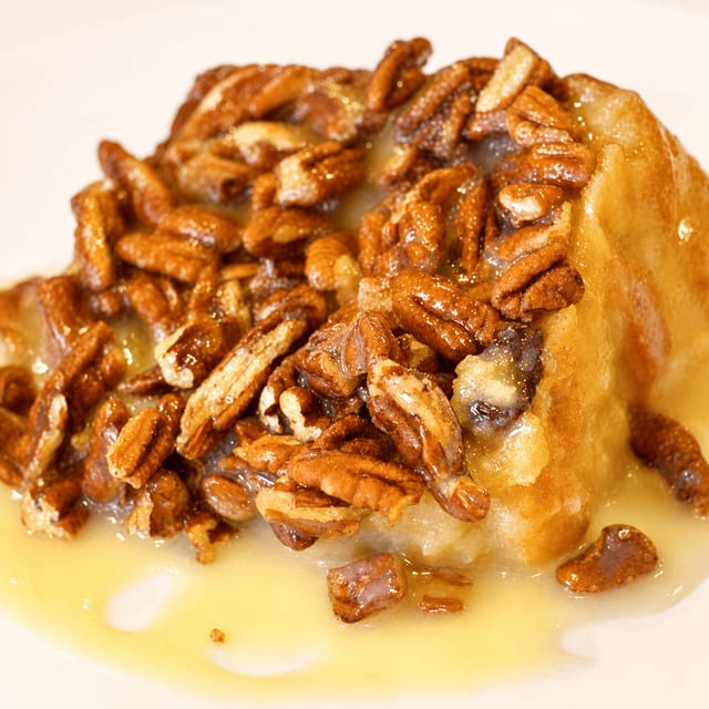 White Chocolate Bread Pudding.