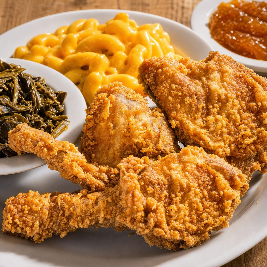 Fried Chicken with Three Sides.