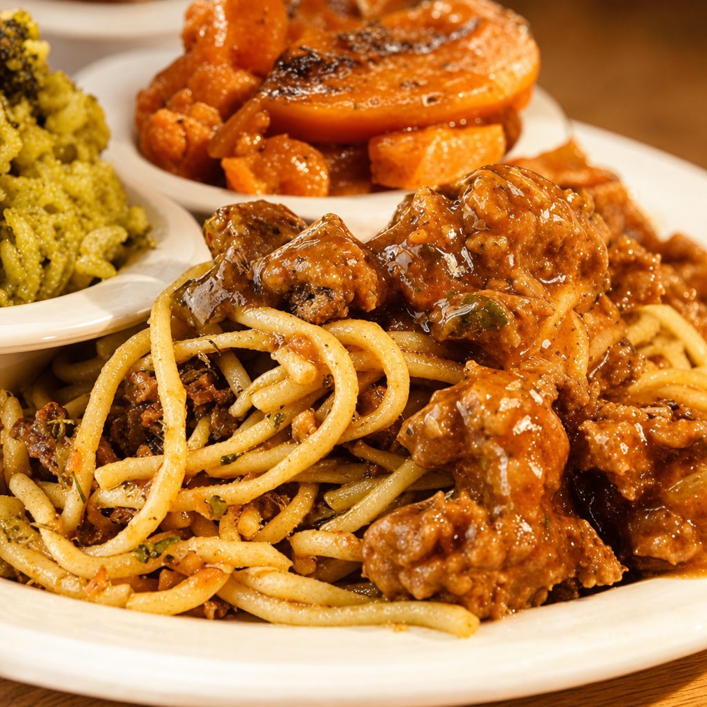 Spaghetti with Two Sides.