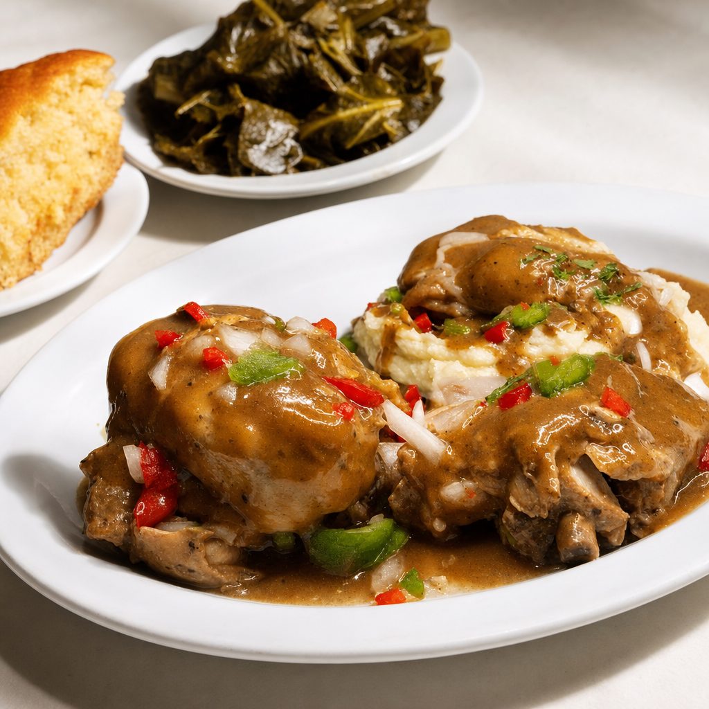 Smothered Chicken.